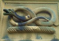 Serpent carving