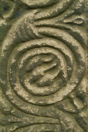 Celtic carving, Eyam