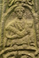 Saxon stone carving, Eyam