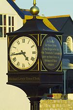 Town clock, Cobb Gate, Lyme Regis