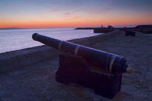 Cannon on The Cobb, Lyme Regis