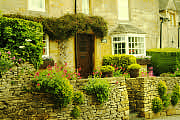Cottages on St George's Terrace, beside the green 