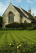 Another view of the church exterior. As you can see, the church is very well maintained, with lovely lawns and gardens.