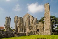 Some of the abbey buildings stand to a good height