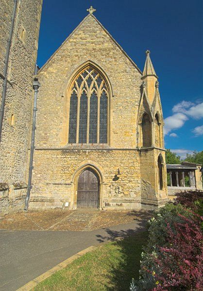 Stock Photos of Dorchester Abbey, west window