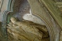 This 13th c figure, in the north chapel, is thought o be Sabina de Lorty, founder of the chapel