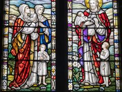 Stained glass window, St David's Church
