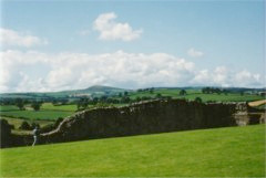 view from Denbigh Castle