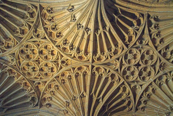 View of south porch vaulting, Church of St John Baptist, Cirencester ...