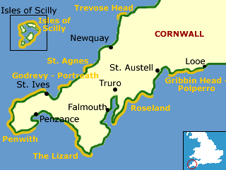 Map Of Polperro Cornwall Uk Gribbin Head-Polperro Heritage Coast
