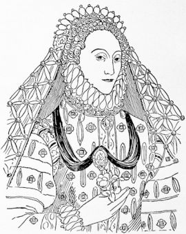 queen elizabeth 1 drawing