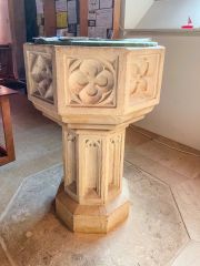 The 19th-century octagonal font