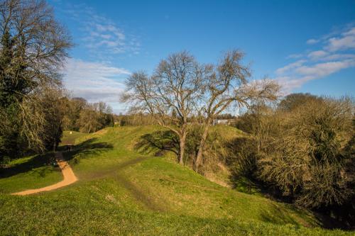 Cirencester Roman Amphitheatre from the east