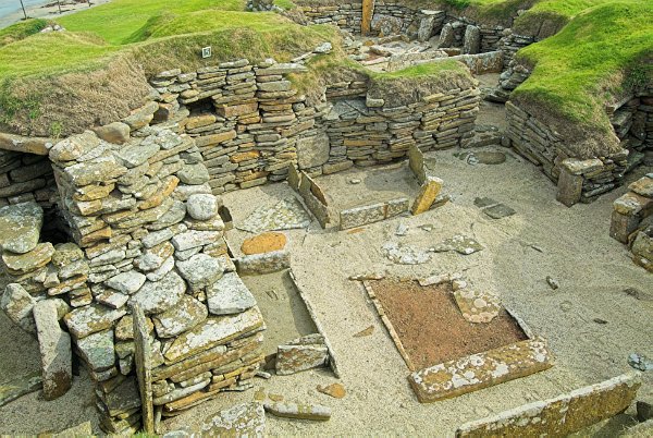 Hut interior - Skara Brae Photo Gallery